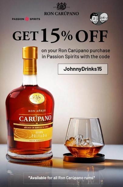 Still searching for the perfect Father's Day gift? 🥃 Give the gift of exceptional taste with Ron Carúpano! Get 15% OFF your purchase at Passion Spirits. Use code: JOHNNYDRINKS15. Shop now: passionspirits.com