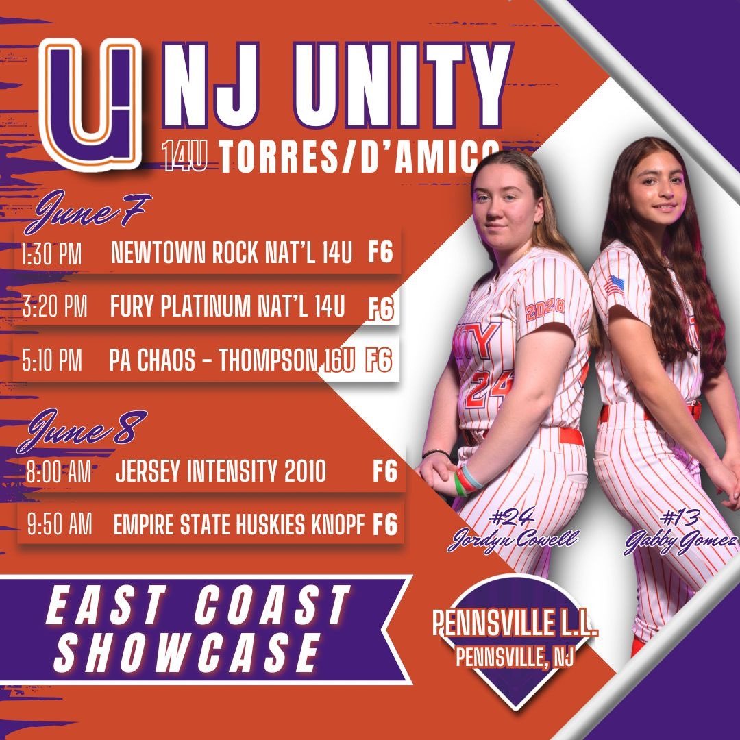 🥎 Come see us compete at the East Coast Showcase this weekend at Pennsville Little League! 

Can’t make it? Game Changer Link in bio!