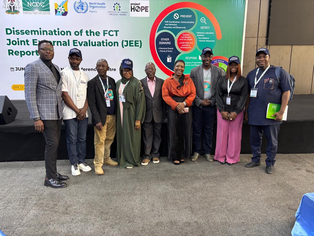 The FCTPHD alongside partners and stakes holders gathered at the NAF Conference Center to share the findings and recommendations of the FCT JEE Report.This milestone event marked a significant step towards enhancing health security capacities in the FCT.
#FCTJEE #HealthSecurity