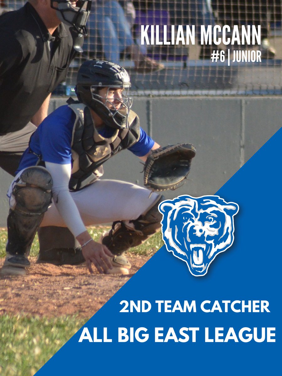 Congratulation to <a href="/Killian1266/">Killian McCann</a> on earning 2nd Team All Big East League catcher!