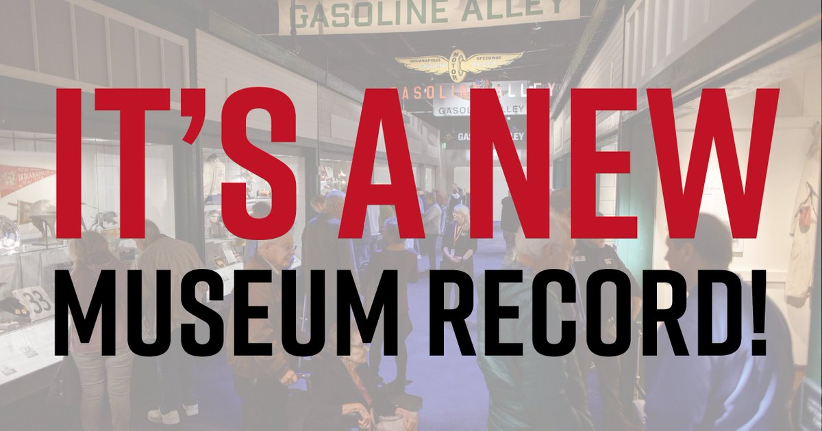 Thank you for a record-breaking May! Over 44,000 guests visited the Museum to learn the history behind the Indianapolis Motor Speedway and the Indianapolis 500. But don't forget—we're open all year long and it's May every day here.

Tickets: imsmuseum.org/tickets