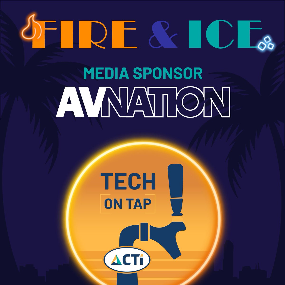 AVNationTV's tweet image. 🔥#AVPros + end users, this is your night. No sales. No pitches. Just live music, &amp;amp; real convos over drinks.

🎉Join @CTIAV’s #TechOnTap: FIRE &amp;amp; ICE June 10, 7–10 PM 📍 8967 International Dr, Orlando.

 🎟️ End users only. Register now: cti.com/ic25/tech-on-t…

#avtweeps #ctirocks