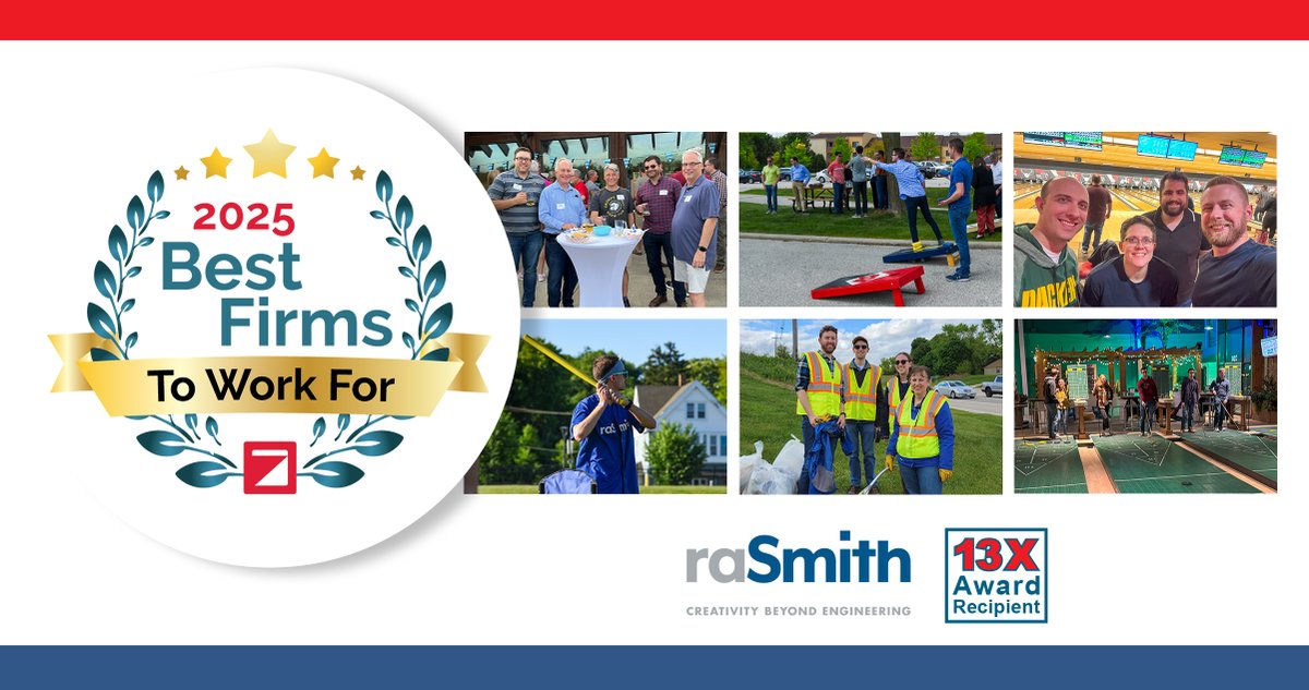 raSmith (@rasmithsocial) on Twitter photo Another win! We’re thrilled to be named a #BestFirmToWorkFor by <a href="/ZweigGroup/">Zweig Group</a> for the 13th consecutive year. This recognition is based on feedback from our amazing employees, who continue to express how much they enjoy working at raSmith. Learn more: loom.ly/cpcdZ-g Another win! We’re thrilled to be named a #BestFirmToWorkFor by <a href="/ZweigGroup/">Zweig Group</a> for the 13th consecutive year. This recognition is based on feedback from our amazing employees, who continue to express how much they enjoy working at raSmith. Learn more: loom.ly/cpcdZ-g
