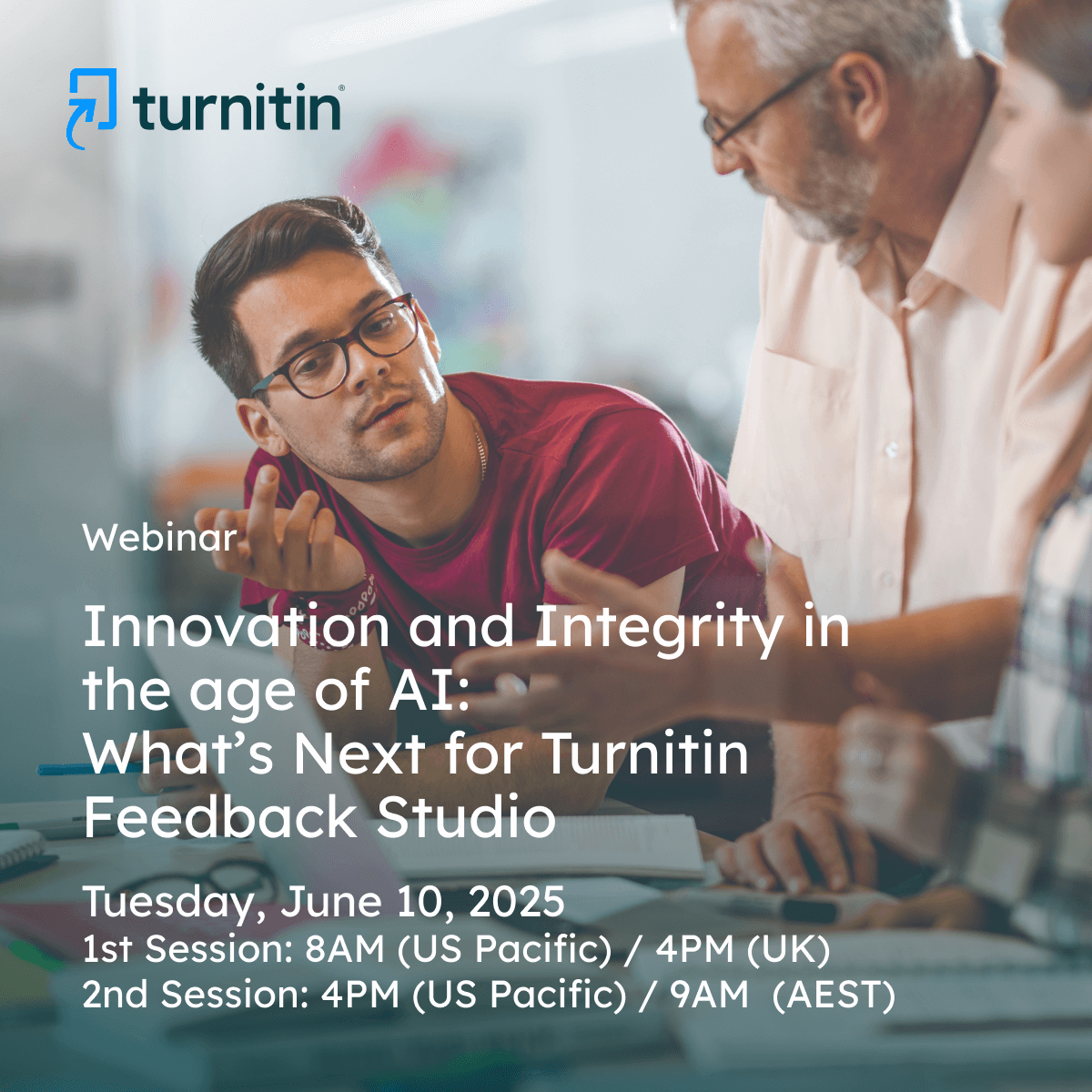 Turnitin (@turnitin) on Twitter photo š Educators, donāt miss this!
Join Turnitin to explore updates to Feedback Studio, discover our new product Turnitin Clarity, and see how #AI is transforming education.
š Register for session 1: turnitin.zoom.us/webinar/registā¦
š Register for session 2: turnitin.zoom.us/webinar/regist⦠š Educators, donāt miss this!
Join Turnitin to explore updates to Feedback Studio, discover our new product Turnitin Clarity, and see how #AI is transforming education.
š Register for session 1: turnitin.zoom.us/webinar/registā¦
š Register for session 2: turnitin.zoom.us/webinar/registā¦