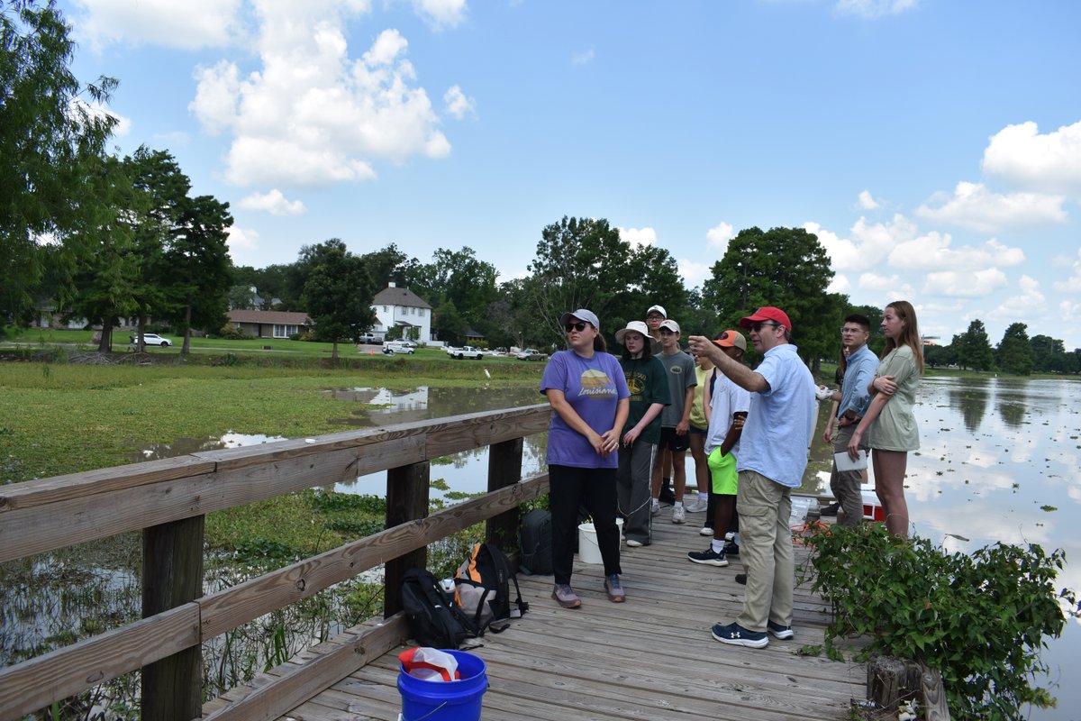 Welcome Campers! 

CC&amp;E's first-ever Coast and Environmental Sciences Summer Camp kicked off today with a trip to the LSU Lake for some practice collecting water samples.