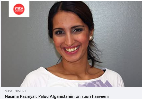 Onko sinullakin samanlaisia haaveita kuin Nazimalla?

Kunpa jokainen afgaani pääsisi kotiin ...