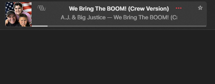 realxhyphen's tweet photo. ok so guys my apple music is probably cursed..
i alt tabbed into it and it started playing fcking we bring the boom by itself i didn't even use it after launching this evening... https://t.co/hbCJ4MvJbm
