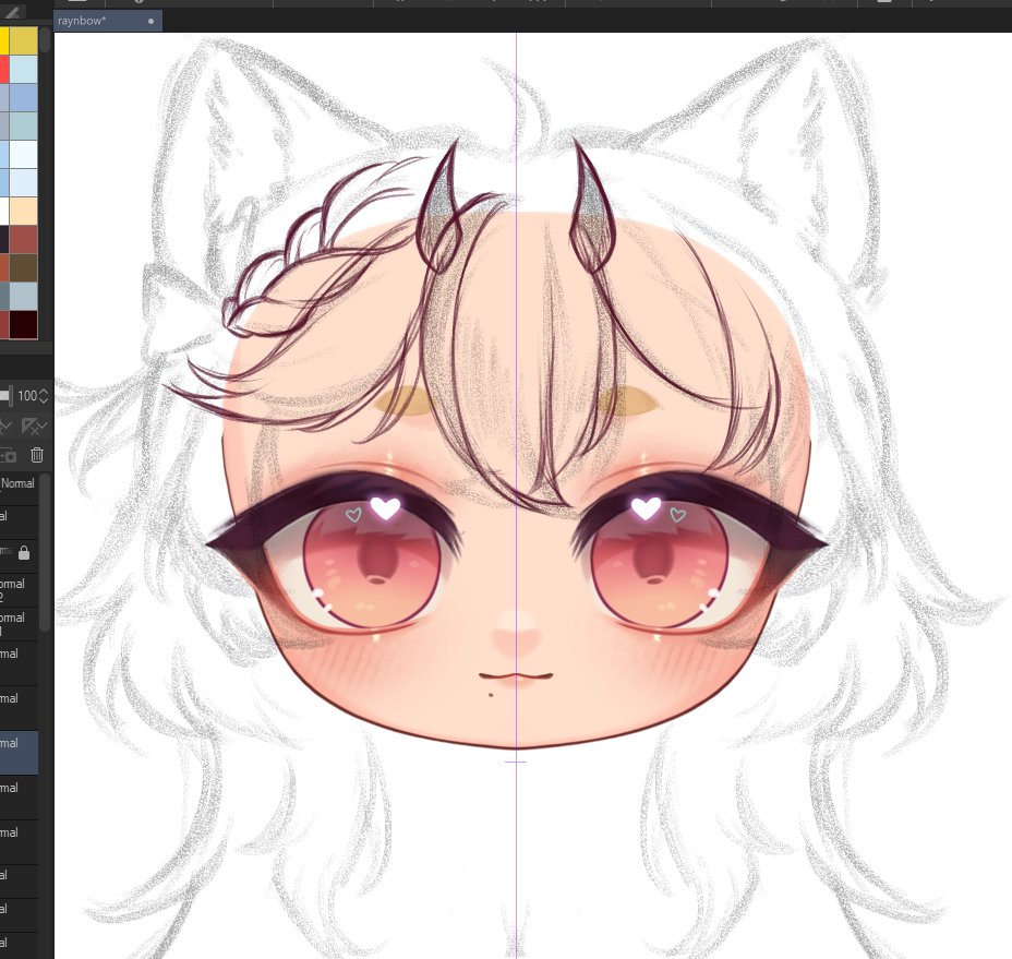 aceitariam uma live com facecam de eu fazendo esse modelo chibi pra minha amiguinha querida?