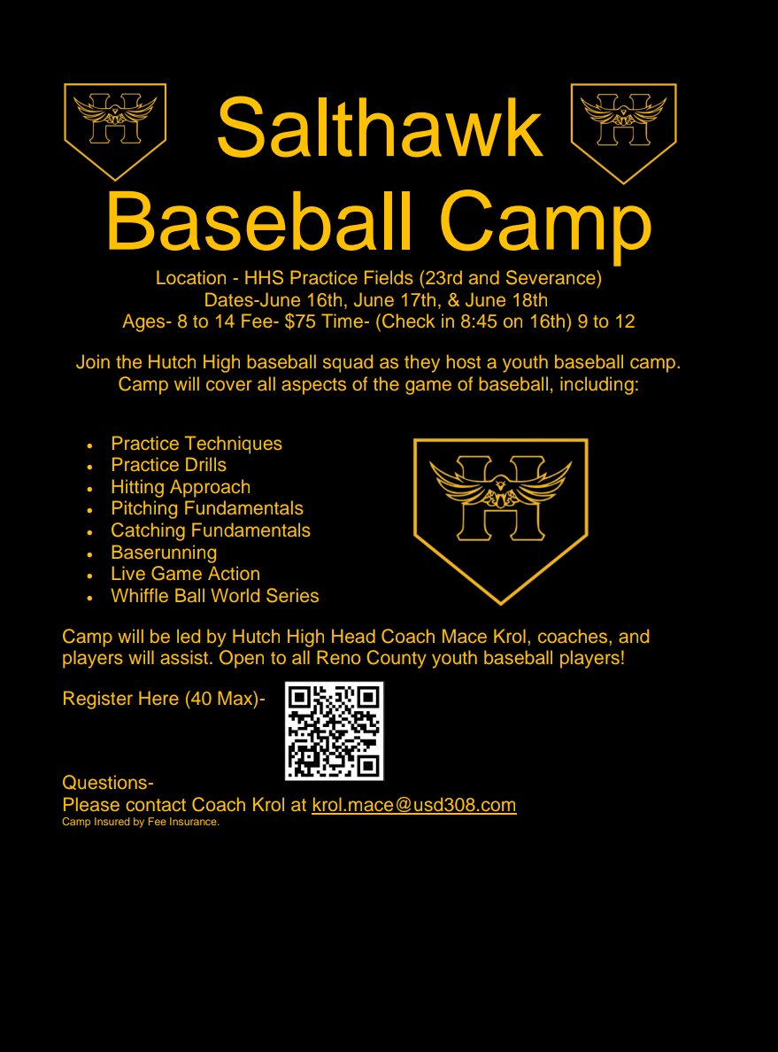 Get signed up for Salthawk Baseball Camp!!
docs.google.com/forms/d/1d3Z5w…