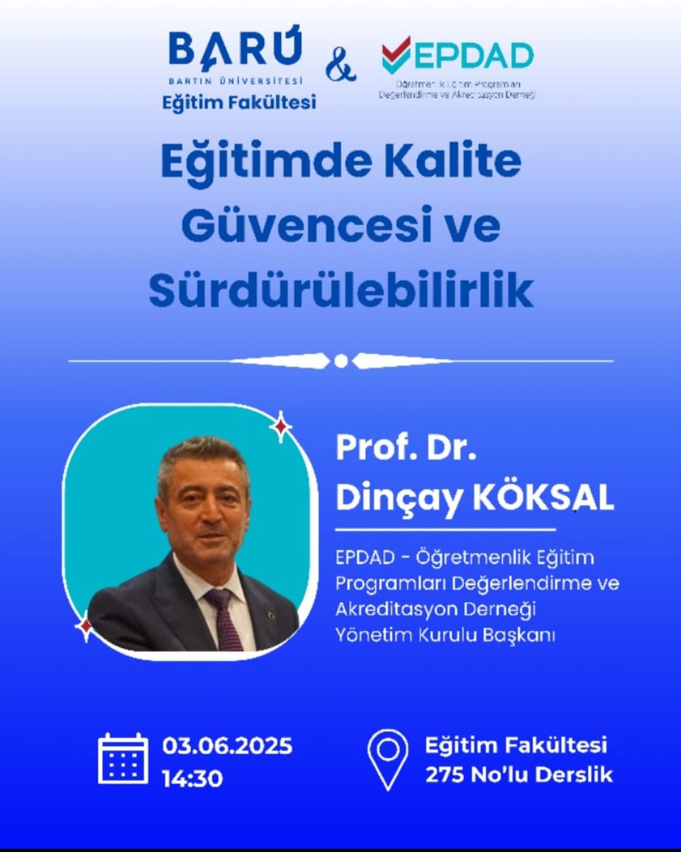 Bartın Üniversitesi Eğitim Fakültesi Eğitimde Kalite Güvencesi ve Sürdürülebilirlik Konferansı