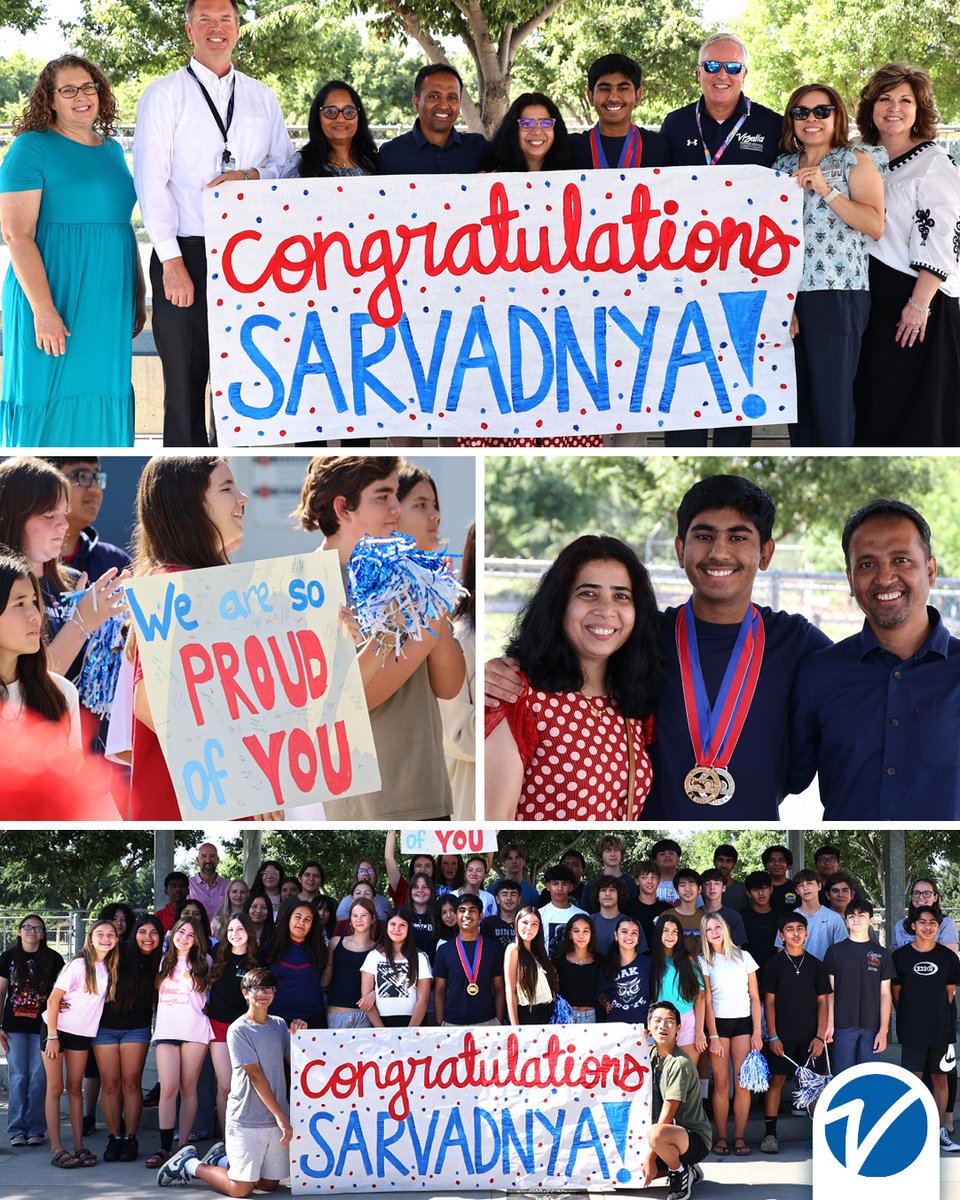 This morning, Sarvadnya was celebrated at Oak Grove Elementary for coming in second at the <a href="/ScrippsBee/">Scripps National Spelling Bee</a>. We are beyond proud of his journey over the last three years and look forward to seeing what his future holds. Congratulations! #VisaliaForward