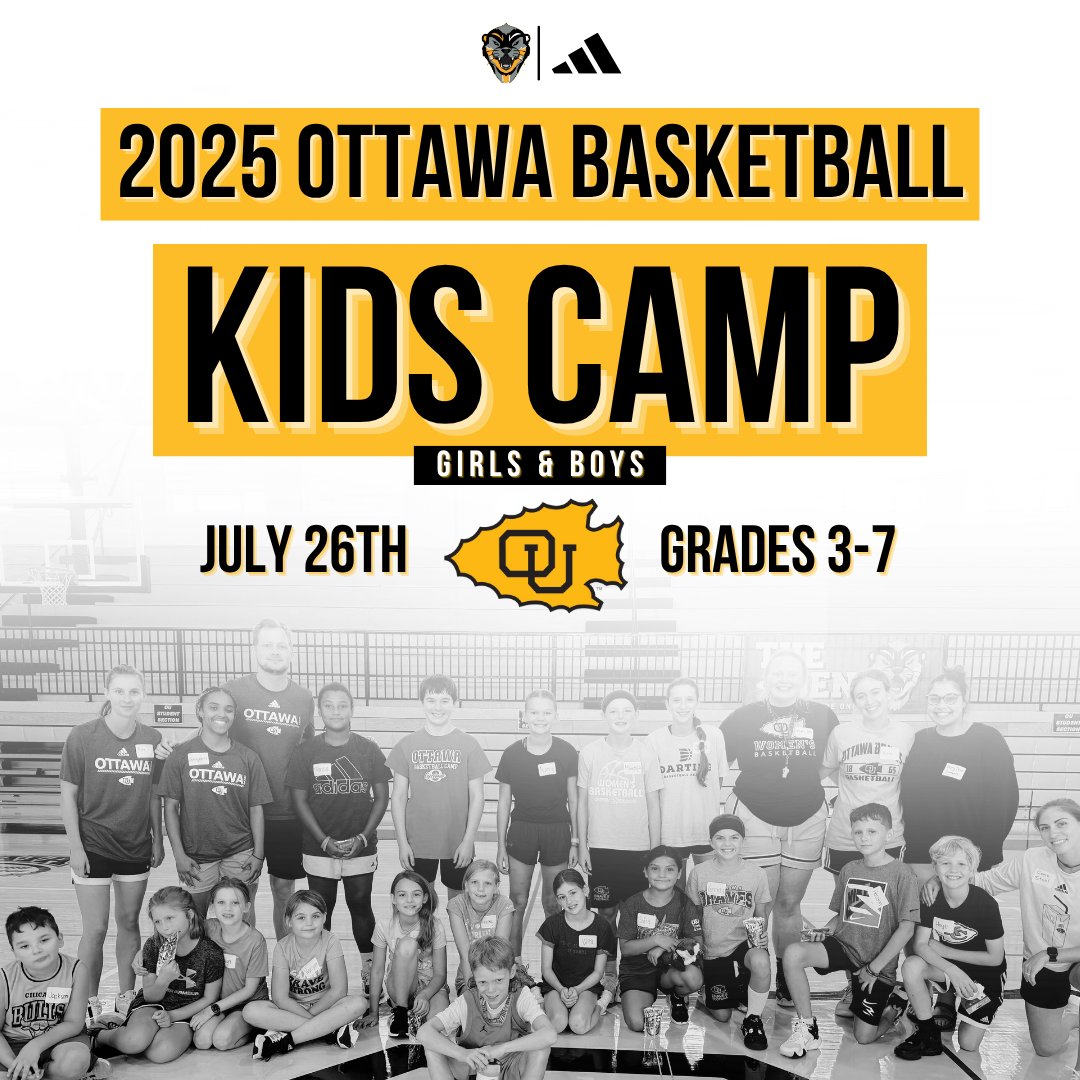 Ottawa Women's Basketball (@oubraveswbb) on Twitter photo ππππ ππππ ππππππππππ
Kids Camp is set for ππππ ππππ for grades ππππππ π-π. Your kids won't want to miss this opportunity to get in the gym with our Men's & Women's basketball programs for a day of learning and fun!
Stay tuned for more info & a ππππ ππππ ππππππππππ
Kids Camp is set for ππππ ππππ for grades ππππππ π-π. Your kids won't want to miss this opportunity to get in the gym with our Men's & Women's basketball programs for a day of learning and fun!
Stay tuned for more info & a