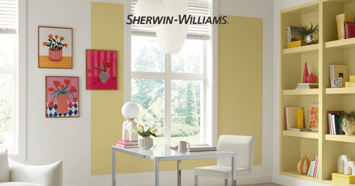 SherwinCA's tweet image. Junio se pinta en clave optimista: 🍋 Icy Lemonade SW 1667.
Una explosión que te ayuda a iluminar tus espacios y tener sensaciones de amplitud.

#ColorDelMes #Junio #SherwinWilliams #Colormix2025 #Colores #Color #IcyLemonade