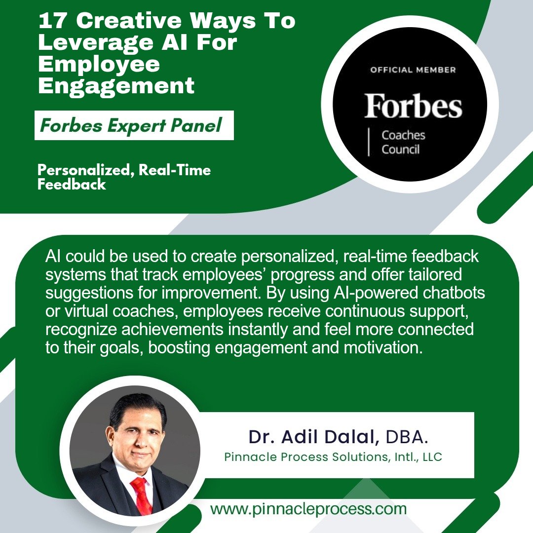 🤖 AI makes employee feedback faster, smarter, and more personal—boosting engagement in real time.🔗 Read more: forbes.com/councils/forbe…

📅 Free 15-min session: calendly.com/adalal555/15mi… #ForbesCoachingCouncil #PinnacleProcessSolutions #AILeadership