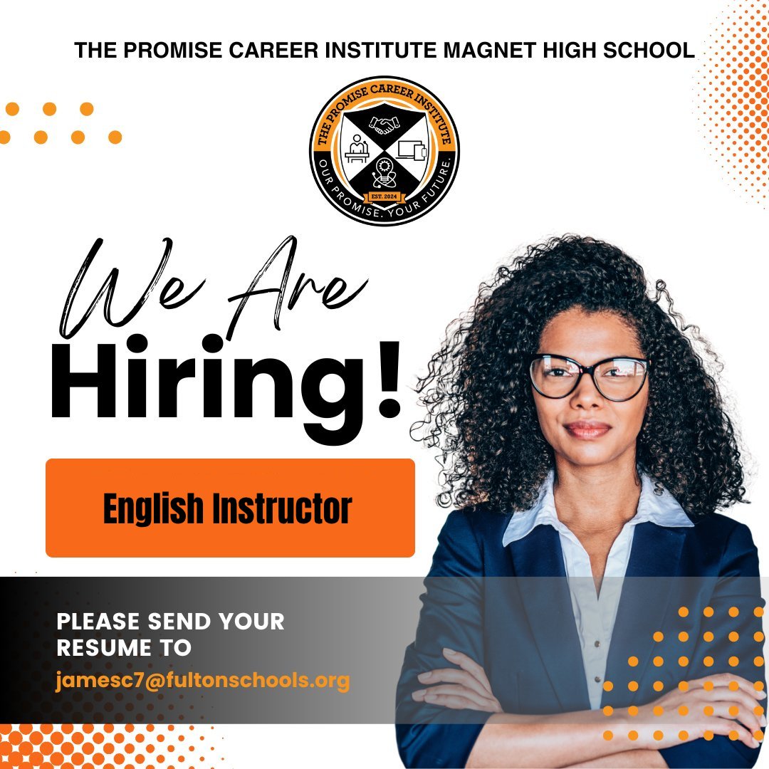 Cassandra James (@cassandravjames) on Twitter photo We're looking for an enthusiastic and dedicated English instructor to join our team. If you know someone passionate about teaching and making a difference, please share this post with them.
<a href="/YalandaBellEDU/">YalandaEDU</a>
<a href="/LSimmons1920/">Latasha Simmons</a>
<a href="/ThePromise_2024/">The Promise Career Institute</a> We're looking for an enthusiastic and dedicated English instructor to join our team. If you know someone passionate about teaching and making a difference, please share this post with them.
<a href="/YalandaBellEDU/">YalandaEDU</a>
<a href="/LSimmons1920/">Latasha Simmons</a>
<a href="/ThePromise_2024/">The Promise Career Institute</a>