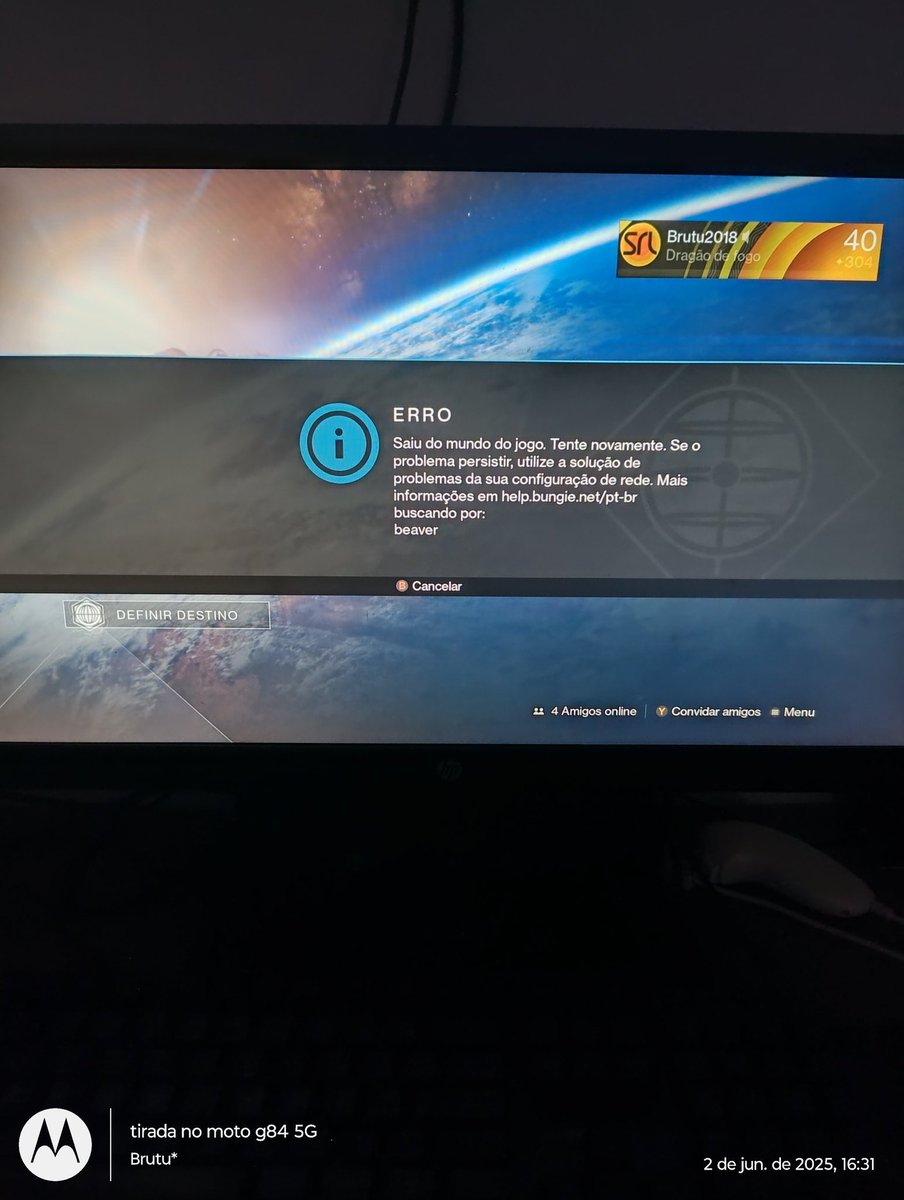 gamer4everoff's tweet photo. Alô @Bungie @BNGServerStatus @Bungie_BR porquê nosso querido Destiny 1 fica dando Lost connection toda vês que déssemos na torre? https://t.co/YSc4pxdDK6