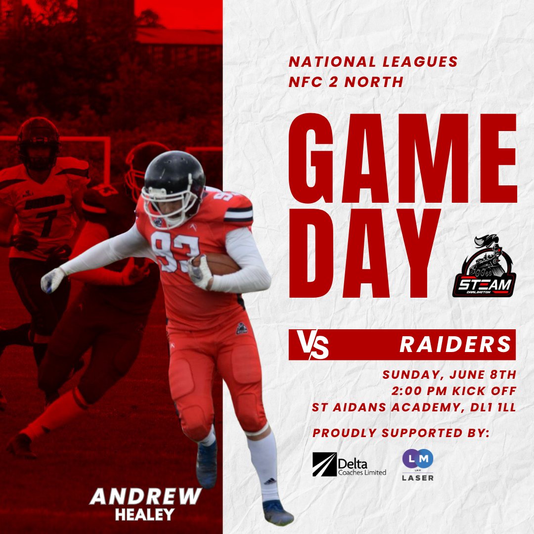 🔥 RETURN TO HOME TURF! 🔥

This Sunday, we’re back to face <a href="/WDRaidersBAFC/">Wakefield District Raiders BAFC</a>!  ⚔️ 2PM KO – be there, be loud, and let’s bring the heat! 🏟️💥

📍 St Aidan's Academy (DL1 1LL)
#HomeGame #WarriorsReady #SundayShowdown

👇 RT if you’re with us! 🔄