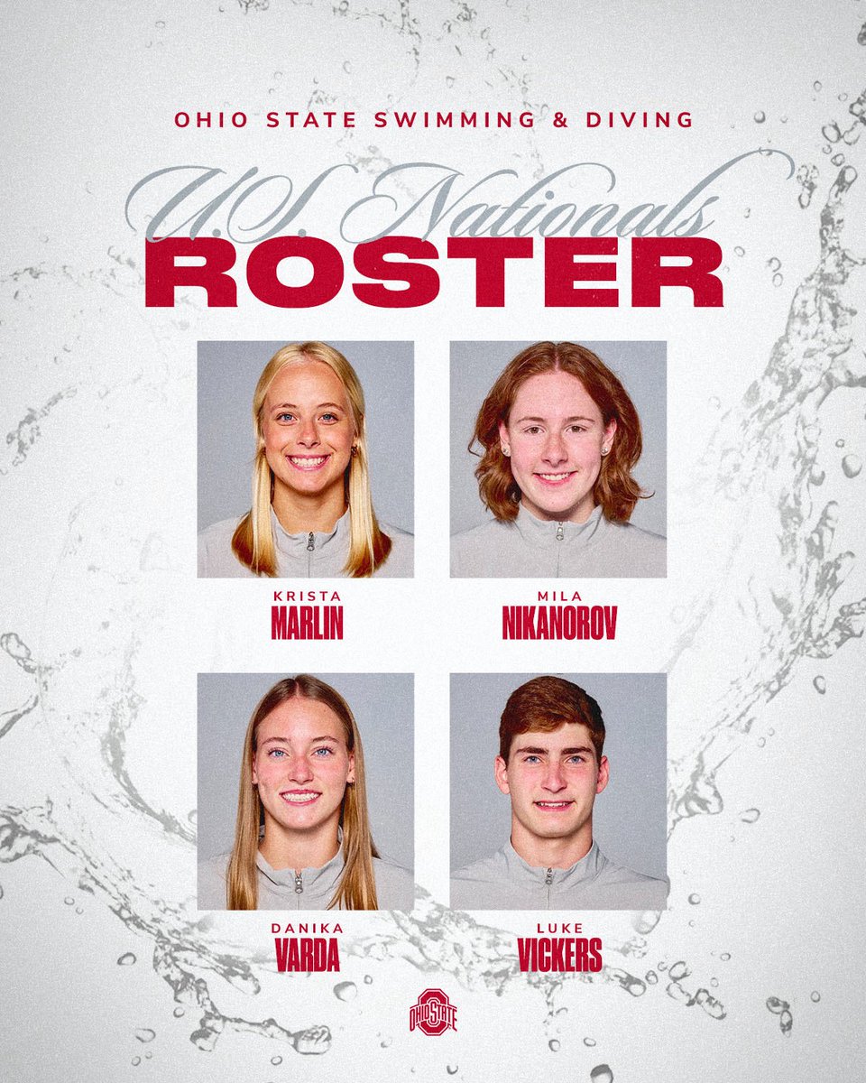 OhioStSwimDive's tweet photo. 16 Buckeyes are in Indianapolis for the U.S. National Championships June 3-7, competing to secure a spot on Team USA for World Championships in Singapore later this summer!  

#GoBucks https://t.co/bZ1wgfYKNv