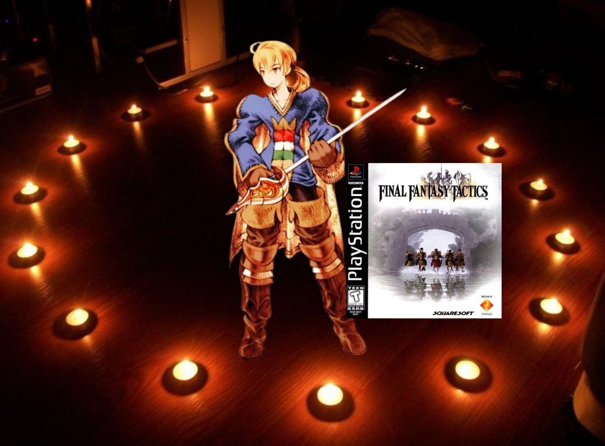 eyesonbee's tweet photo. I am once again summoning a Final Fantasy Tactics Remaster into existence, but I know I will probably just post the delusional grandma meme of myself at the end of the week again. 

I just want more people to experience this masterpiece. https://t.co/2qBDaR328o