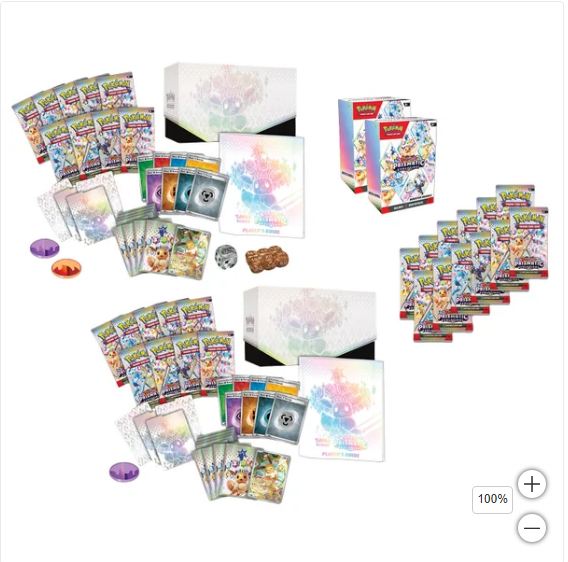 pokemon prismatic evolutions elite trainer box booster bundle 2 pack Amazon.com: Pokemon Scarlet & Purple Elite Trainer Set main image 1