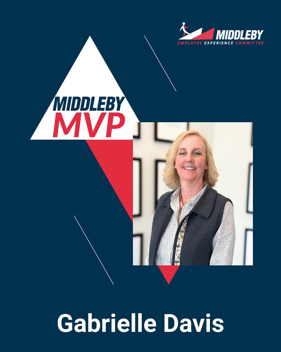 Big congrats to Gabrielle Davis, Mechanical Engineering Director, our Middleby MVP for April 2025! Her leadership, innovation, and dedication to quality make a huge impact every day. We're proud to have her on our team! 

Way to go, Gabi! 👏

#CookTek #Middleby #Leadership