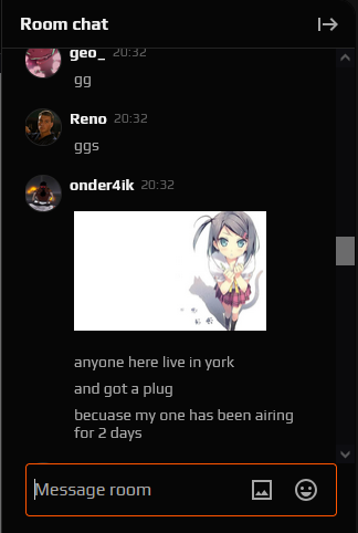 hes lost it...my brother is trying to sort smoke in faceit room chat <a href="/ndr77_/">onder</a>