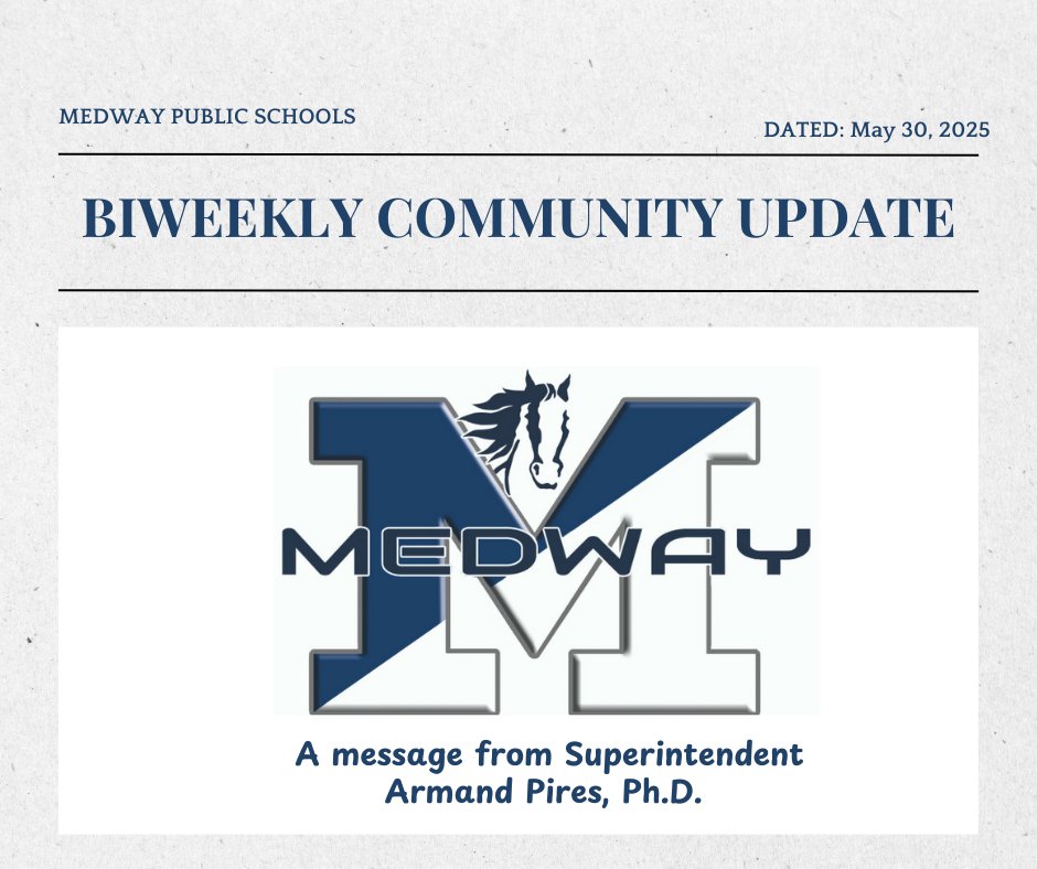 Community Update (5/30/24). Grade 8 Civics Project Showcase—tackling real-world issues &amp; presenting to local leaders!  Upcoming events - Memorial Night of the Arts, Senior Week, &amp; MHS Graduation (June 7)! Read the complete update here:  bit.ly/3ul2qRE