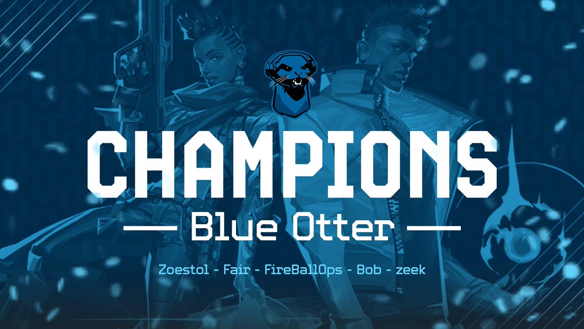 Funhavergg's tweet image. After multiple attempts at glory, they finally secured their win in Qualifier #4 (taking down No Home in the process)

Congrats to @BlueOtterGG 
@zoestol 
@Fair2x 
@fireballops 
@zeek77_ 
@QueenBobsta