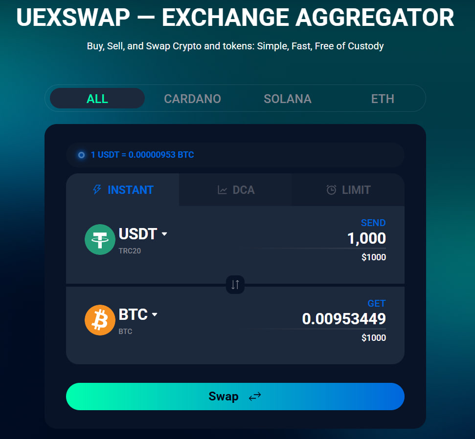 Just need to swap USDT?
Or move BTC into something simpler?

No learning curve. Just:

1️⃣ Visit the site
2️⃣ Pick a pair
3️⃣ Click swap

Done. UEX Swap 👉 uexswap.com