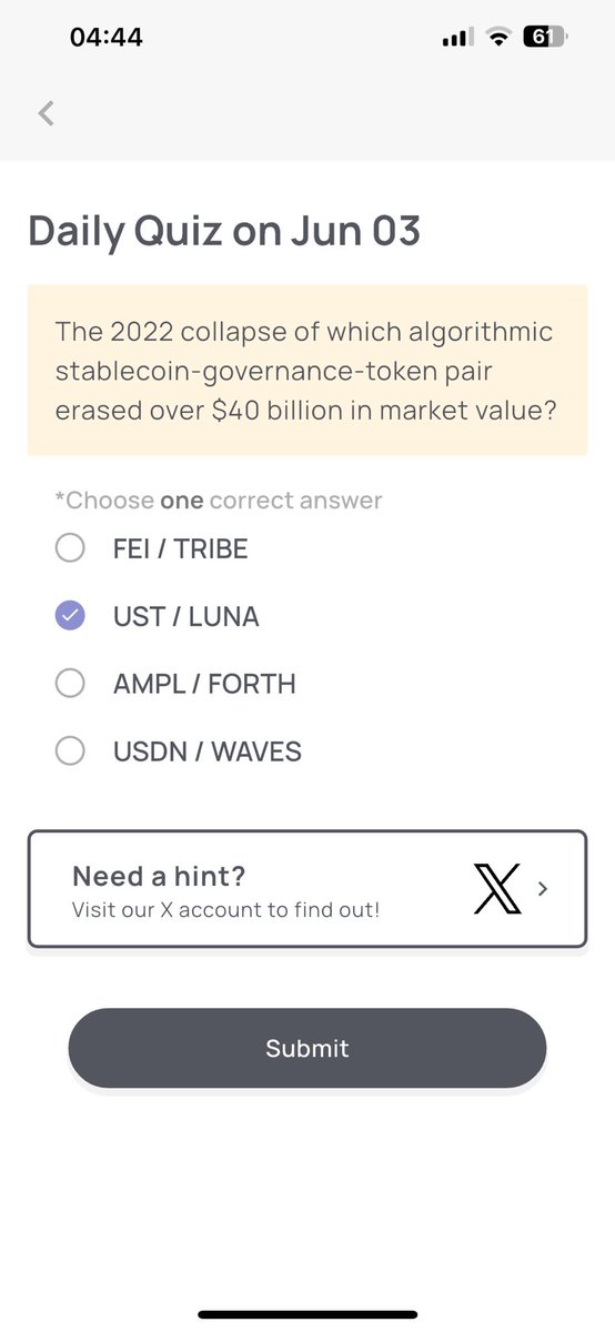 aecssm's tweet photo. Xeana wallet quiz answer jun 03
Answer: B https://t.co/jEBMwUO5o6