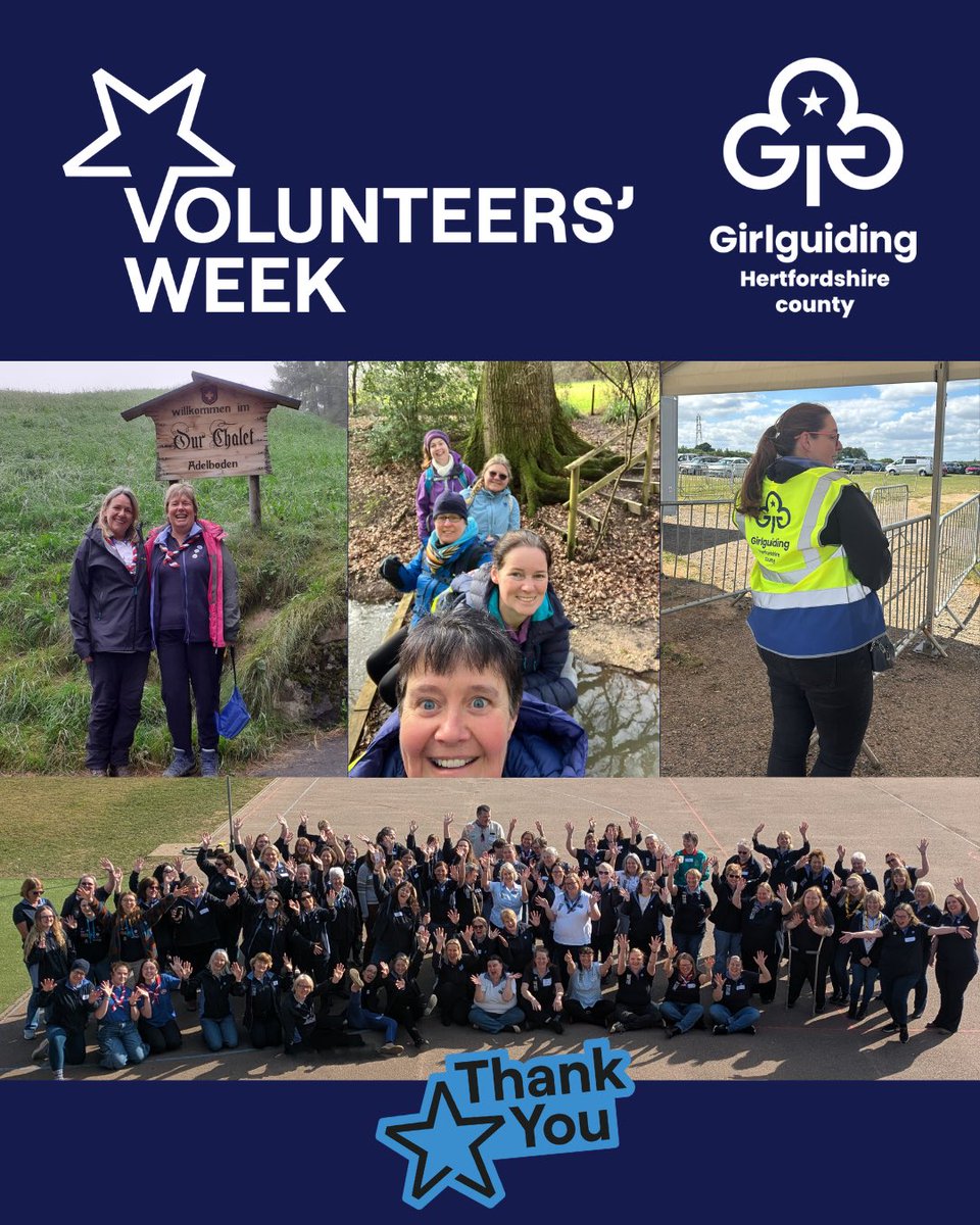 Girlguiding Herts (@gguidingherts) on Twitter photo To celebrate #VolunteersWeek we'd like to start off by thanking our amazing volunteers!
Whether you are a unit leader, commissioner, advisor or help out ad-hoc – all of our volunteers offer opportunities to let our members know that #girlscandoanything
girlguidinghertfordshire.org.uk/get-involved/v… To celebrate #VolunteersWeek we'd like to start off by thanking our amazing volunteers!
Whether you are a unit leader, commissioner, advisor or help out ad-hoc – all of our volunteers offer opportunities to let our members know that #girlscandoanything
girlguidinghertfordshire.org.uk/get-involved/v…