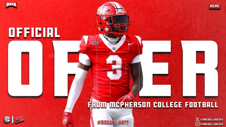 Matthew Smejkal (@matthewsmejkal_) on Twitter photo All Glory to my Lord and Saviour Jesus Christ
After talking to <a href="/CoachLeppke/">Mitch Leppke</a> I am proud to say l have an offer to play at <a href="/MACBulldogsFB/">McPherson Football</a>
<a href="/DentonGuyer_FB/">Denton Guyer Football</a> <a href="/mike_gallegos16/">Mike Gallegos</a> <a href="/kylekeese/">Kyle Keese</a> <a href="/coachH2bwill/">Brandon Williams</a> @coachNealPar <a href="/ReedHeim/">Coach Heim</a> All Glory to my Lord and Saviour Jesus Christ
After talking to <a href="/CoachLeppke/">Mitch Leppke</a> I am proud to say l have an offer to play at <a href="/MACBulldogsFB/">McPherson Football</a>
<a href="/DentonGuyer_FB/">Denton Guyer Football</a> <a href="/mike_gallegos16/">Mike Gallegos</a> <a href="/kylekeese/">Kyle Keese</a> <a href="/coachH2bwill/">Brandon Williams</a> @coachNealPar <a href="/ReedHeim/">Coach Heim</a>
