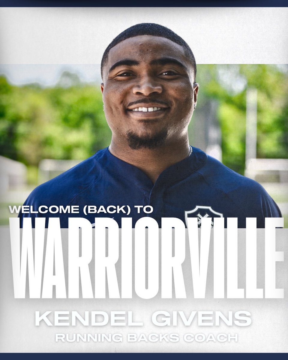 Little Rock Christian Academy Football (@warriorvillefb) on Twitter photo HE’S BAAACCCCKKKKKK
We are excited to welcome back alumni <a href="/__kendelgivens/">Kendel Givens</a> as our running backs coach!! HE’S BAAACCCCKKKKKK
We are excited to welcome back alumni <a href="/__kendelgivens/">Kendel Givens</a> as our running backs coach!!