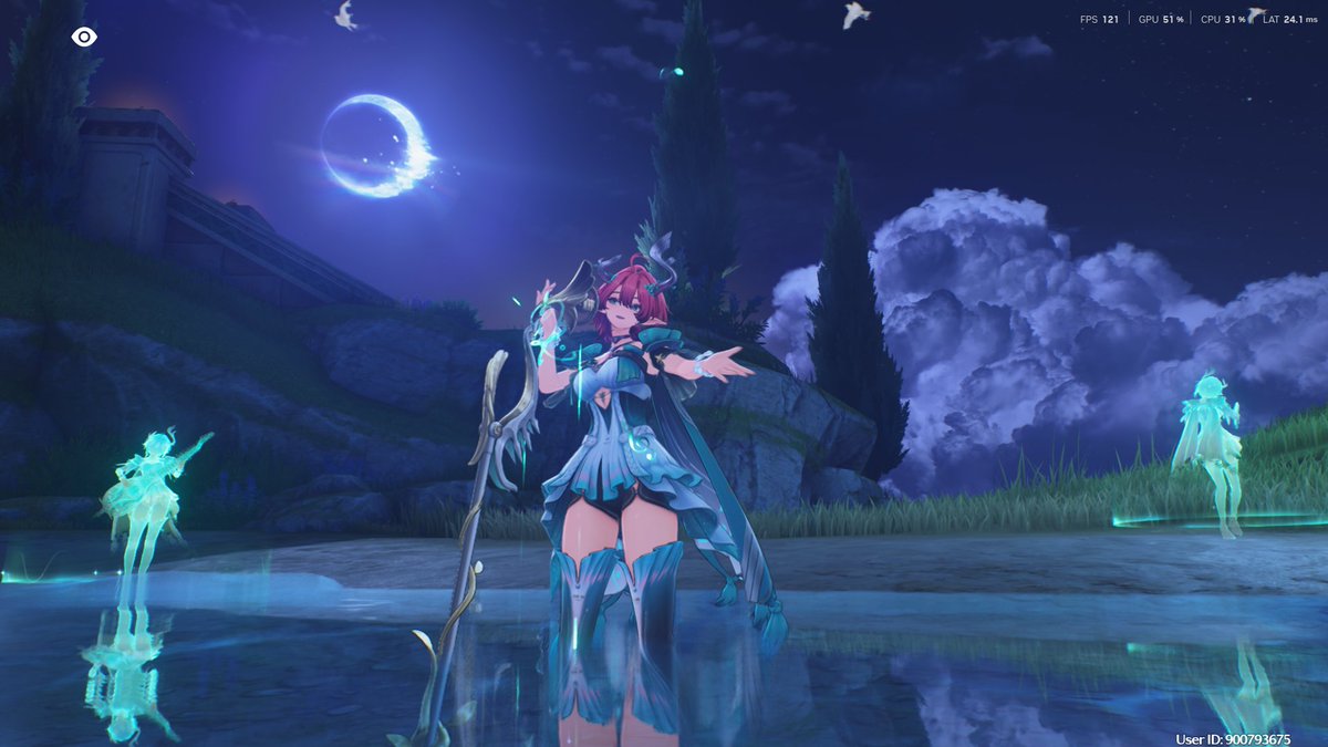 Singing under the Moonlight 
#WutheringWaves #WuWaMoment