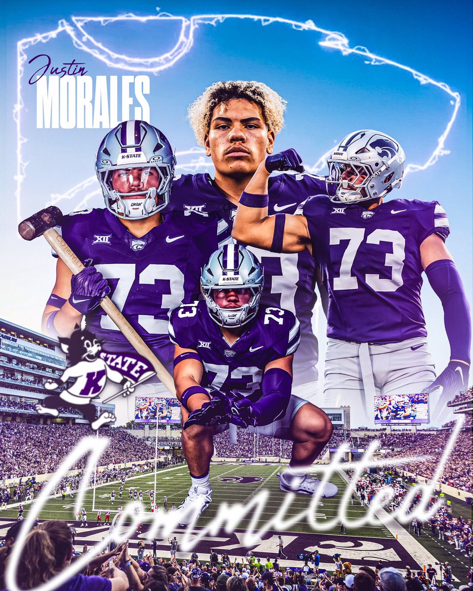Justin Morales ‘26 (@justinmoralesol) on Twitter photo First and foremost i want to thank God, My family , and my coaches for helping me get to where i am now.
Beyond blessed to announce that i have committed to <a href="/KStateFB/">K-State Football</a> #EMAW #AGTG
<a href="/Coach_MattReyes/">Matthew Reyes</a> <a href="/CoachWatkins832/">Coach Watkins/Run Game Coordinator/OL Coach</a> <a href="/epfranklinfb/">EP Franklin Football</a> <a href="/CoachBrianLepak/">Brian Lepak</a> <a href="/WillFarrar_/">Will Farrar</a> <a href="/coachliddle/">Drew Liddle</a> First and foremost i want to thank God, My family , and my coaches for helping me get to where i am now.
Beyond blessed to announce that i have committed to <a href="/KStateFB/">K-State Football</a> #EMAW #AGTG
<a href="/Coach_MattReyes/">Matthew Reyes</a> <a href="/CoachWatkins832/">Coach Watkins/Run Game Coordinator/OL Coach</a> <a href="/epfranklinfb/">EP Franklin Football</a> <a href="/CoachBrianLepak/">Brian Lepak</a> <a href="/WillFarrar_/">Will Farrar</a> <a href="/coachliddle/">Drew Liddle</a>