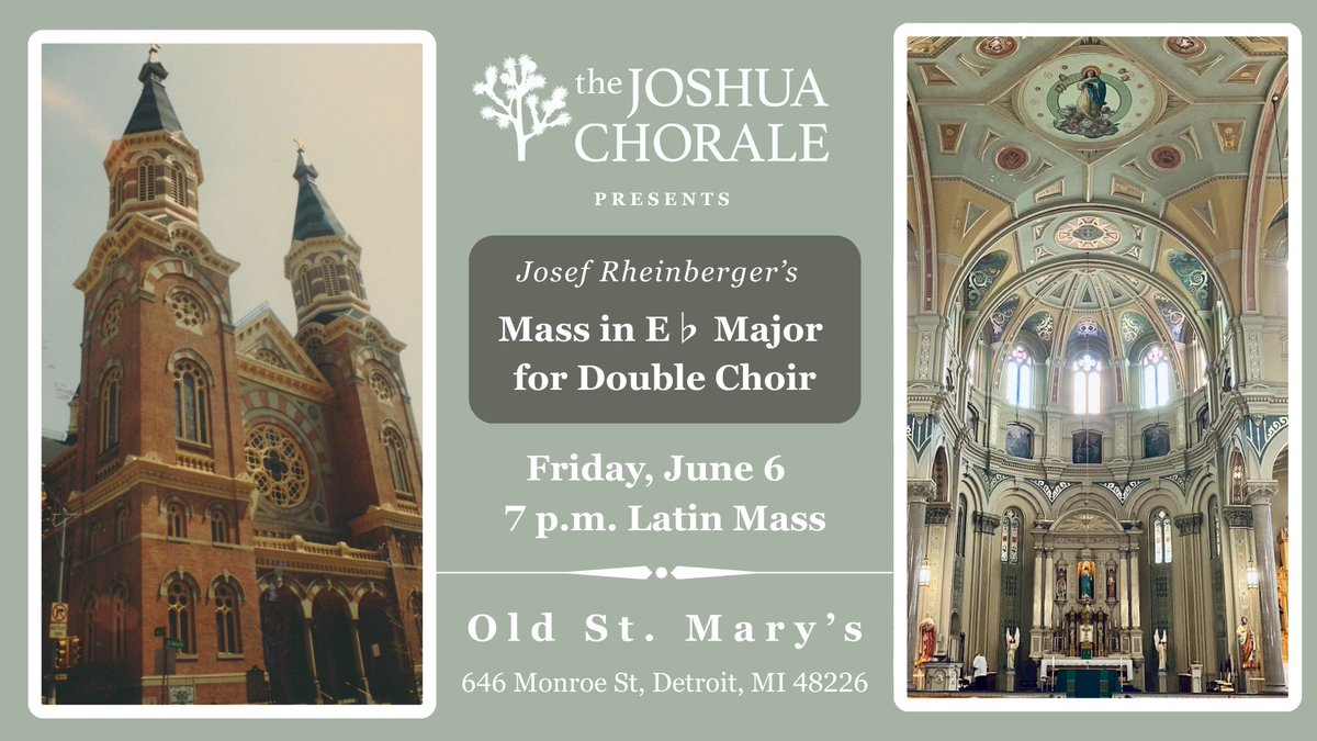 AlexanderBegin's tweet image. In the June 1, 2025 Tridentine Community News: The Joshua Chorale to Sing at the June 6 First Friday Tridentine Mass at Old St. Mary’s
windsorlatinmass.org/wtnews/250601.…