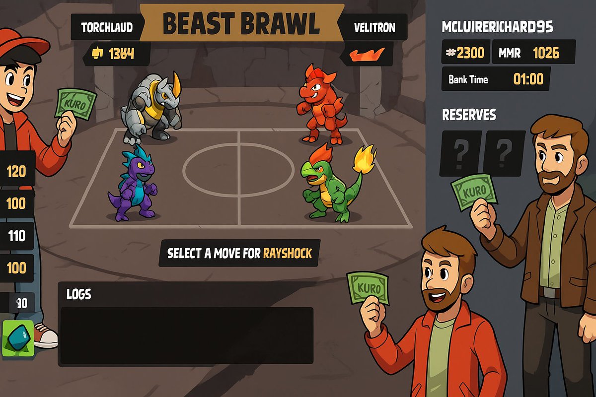 Sage (@kurorosage) on Twitter photo Betting with USDK (USD $KURO) coming!!
We are hoping to release it this week for an initial play test, bet real money playing <a href="/kurorobrawl/">Kuroro Brawl</a> vs others
Initial amounts we are thinking $1, $10, and $100 sizes to keep it simple
Will spice it up with some rewards Betting with USDK (USD $KURO) coming!!
We are hoping to release it this week for an initial play test, bet real money playing <a href="/kurorobrawl/">Kuroro Brawl</a> vs others
Initial amounts we are thinking $1, $10, and $100 sizes to keep it simple
Will spice it up with some rewards