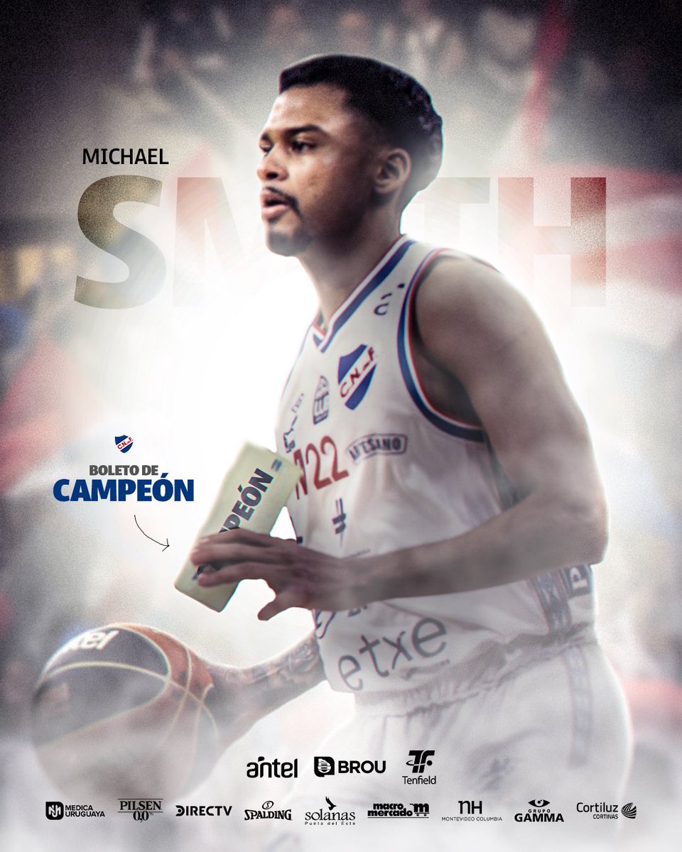 Liga Uruguaya de Básquetbol (@lub_uy) on Twitter photo 🎟️ 𝐂𝐨𝐧 𝐞𝐥 𝐛𝐨𝐥𝐞𝐭𝐨 𝐝𝐞 𝐜𝐚𝐦𝐩𝐞𝐨́𝐧
😮💨 Mike Smith llegó para cerrar #LaLiga y fue figura clave en <a href="/CNdeFbasketball/">Nacional Basketball</a>. 🎟️ 𝐂𝐨𝐧 𝐞𝐥 𝐛𝐨𝐥𝐞𝐭𝐨 𝐝𝐞 𝐜𝐚𝐦𝐩𝐞𝐨́𝐧
😮💨 Mike Smith llegó para cerrar #LaLiga y fue figura clave en <a href="/CNdeFbasketball/">Nacional Basketball</a>.