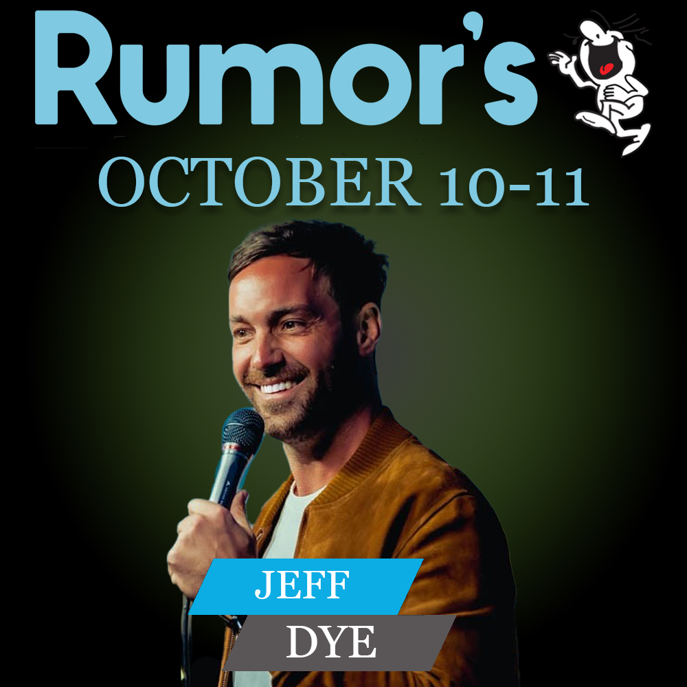 Tickets are now on sale for Jeff Dye!
rumorscomedyclub.com/events/1748639…