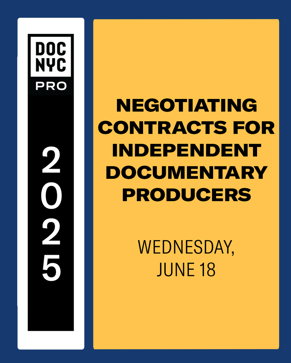 DOC NYC (@docnycfest) on Twitter photo ATTENTION FILMMAKERS! We're excited to announce two upcoming opportunities:
🎤 Pitch Day submissions are now open! filmfreeway.com/DOCNYC-LIVEPIT…
✍️ Tickets are now on sale for this month's DOC NYC PRO Online Event, co-hosted by <a href="/DocProducers/">Documentary Producers Alliance</a>! 2025.docnyc.net/NegotiatingCon… ATTENTION FILMMAKERS! We're excited to announce two upcoming opportunities:
🎤 Pitch Day submissions are now open! filmfreeway.com/DOCNYC-LIVEPIT…
✍️ Tickets are now on sale for this month's DOC NYC PRO Online Event, co-hosted by <a href="/DocProducers/">Documentary Producers Alliance</a>! 2025.docnyc.net/NegotiatingCon…