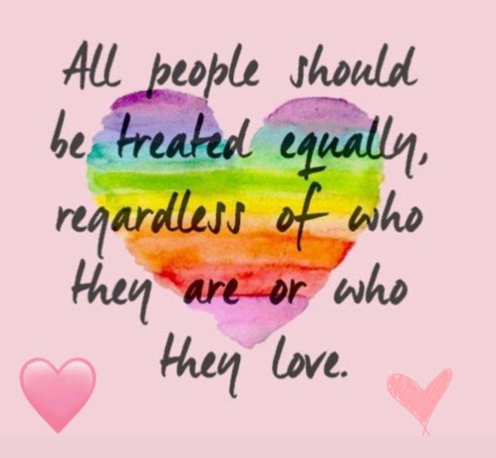 All lives matter. Equality is for all. Preach love not hatred. You are special the way you are. Every one deserves to be proud of who they are and deserve to be treated like humans.