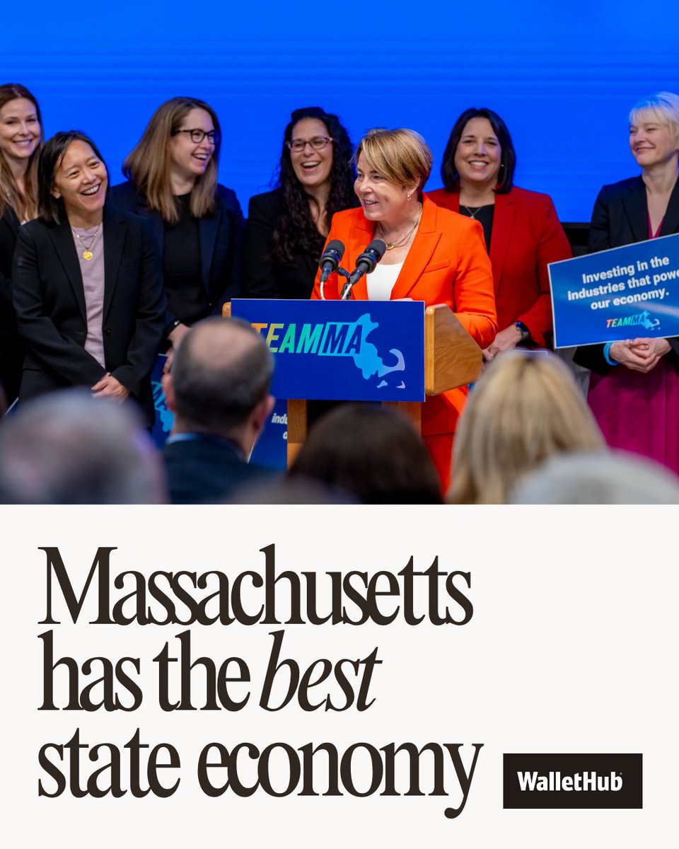 WE’RE #1, AGAIN!

WalletHub just named Massachusetts the best economy in the country:
wallethub.com/edu/states-wit…