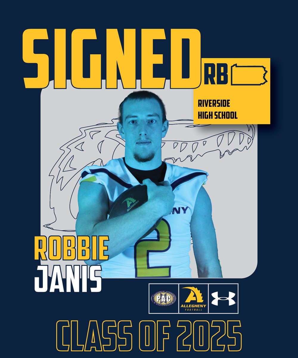 Allegheny Football (@alleghenyfb) on Twitter photo Robbie Janis ( <a href="/Robert_Janis3/">Robert Janis</a> )
Running Back
Riverside High School | Pennsylvania
#GoGators π Robbie Janis ( <a href="/Robert_Janis3/">Robert Janis</a> )
Running Back
Riverside High School | Pennsylvania
#GoGators π