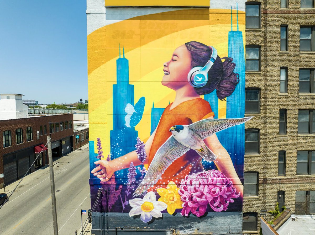 Street Art for Mankind (@streetartmkind) on Twitter photo We just unveiled two monumental murals on environmental justice & education for all, by artists Mr. Super A & <a href="/GhCarlosalberto/">CarlosAlberto_art</a> , with <a href="/UNEP/">UN Environment Programme</a> <a href="/FAO/">Food and Agriculture Organization</a> <a href="/ChicagosMayor/">Mayor Brandon Johnson</a> <a href="/cookcountygov/">Cook County Government</a> and community leaders.
It was especially moving to hear Cheryl Johnson <a href="/pcrchi/">People for Community Recovery</a>, daughter of Hazel We just unveiled two monumental murals on environmental justice & education for all, by artists Mr. Super A & <a href="/GhCarlosalberto/">CarlosAlberto_art</a> , with <a href="/UNEP/">UN Environment Programme</a> <a href="/FAO/">Food and Agriculture Organization</a> <a href="/ChicagosMayor/">Mayor Brandon Johnson</a> <a href="/cookcountygov/">Cook County Government</a> and community leaders.
It was especially moving to hear Cheryl Johnson <a href="/pcrchi/">People for Community Recovery</a>, daughter of Hazel