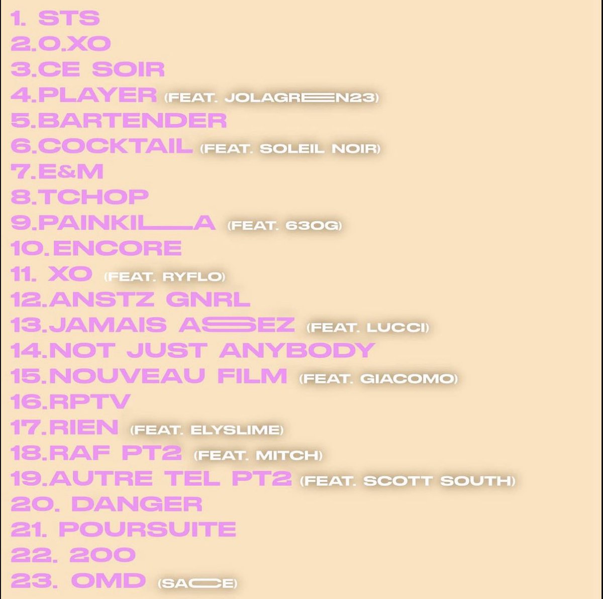 otautune's tweet image. Yaya D annonce la sortie de ANSTA pt.1 !

Rendez vous ce soir à minuit.

23 sons, 10 invités et un maximum de plaisir.

🔻 Jolagreen23
🔻 Soleil Noir
🔻 63OG
🔻 Ryflo
🔻 Lucci 
🔻 Giacomo
🔻 Elyslime
🔻 Mitch
🔻 Scott South 
🔻 Sacce