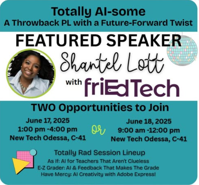 ECISD Digital Learning (@techecisd) on Twitter photo 🚨 Just a few spots left for our FriEd Tech event!
Spend a half day learning 🔥
Leave with no regrets 🙌
Oh—and you get paid 💰
Don’t miss out. Sign up now!
<a href="/friEdTechnology/">friEdTechnology Team</a> #ECISDDigitalLearning #PDThatPaysOff 🚨 Just a few spots left for our FriEd Tech event!
Spend a half day learning 🔥
Leave with no regrets 🙌
Oh—and you get paid 💰
Don’t miss out. Sign up now!
<a href="/friEdTechnology/">friEdTechnology Team</a> #ECISDDigitalLearning #PDThatPaysOff