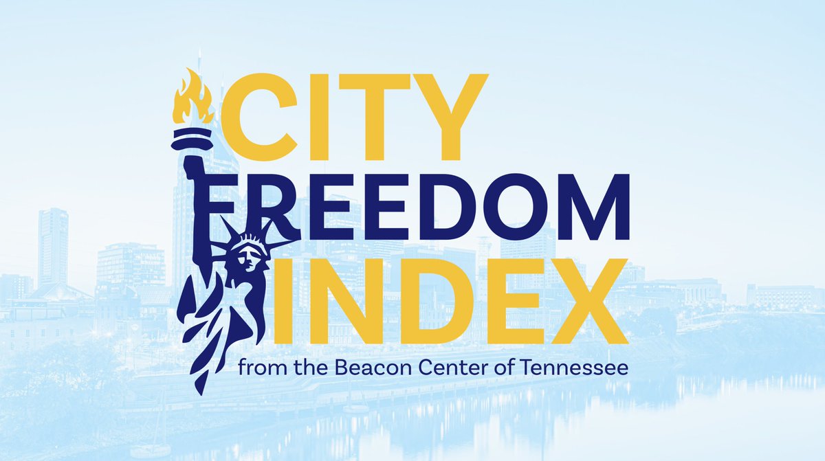 BeaconTN's tweet image. 🚨 Coming Soon: The 2025 City Freedom Index!

We’re ranking Tennessee’s 30 largest cities from freest to least free based on 70+ local policies across 4 key areas: free enterprise, property rights, individual liberty and cost of government.

Find out how your city stacks up.…