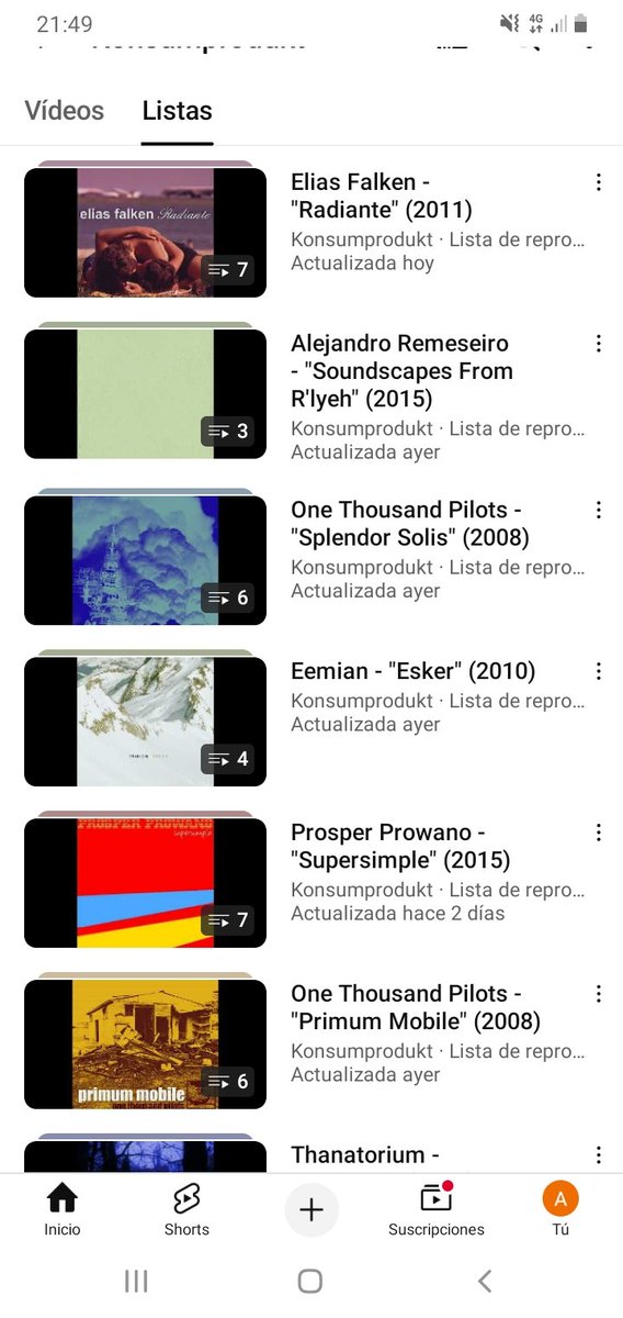 alexremeseiro's tweet photo. Mas de 65 vídeos y 11 discos completos de diversos proyectos míos disponibles ya en YouTube.
¡Y seguimos!
#Konsumprodukt #EliasFalken #OneThousandPilots #Eemian #Thanatorium #ambient #IDM #experimental #drone #music #netaudio #electronica https://t.co/Nd8Qsk6bhJ