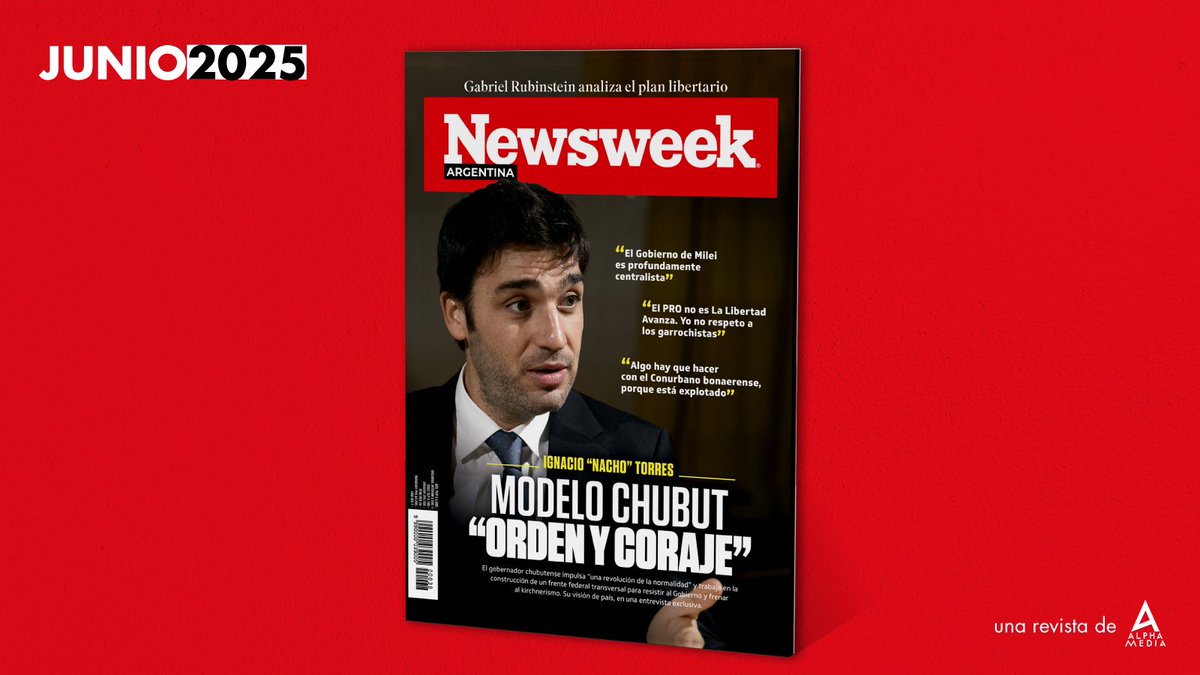 Salió Newsweek Argentina de junio: Ignacio “Nacho” Torres, el patagónico que propone «orden y coraje» para desafiar a Milei.

Ya disponible en PressReader.com y próximamente en todos los kioscos del país.