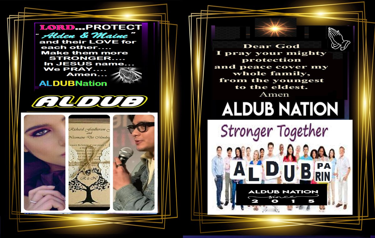 NellyADN"ALDUB/MAICHARD4EVER" (@nellygbasco) on Twitter photo Isaiah 41:10 - "Fear not, for I am w/ you; be not dismayed, for I am your God; I will strengthen you, I will help you, I will uphold you w/ my righteous right hand"
}PROTECTION PRAYER FOR ALDUBNATION+D'KIDS}
<a href="/aldenrichards02/">Alden Richards</a> <a href="/mainedcm/">Maine Mendoza</a>
ALDUB PA RIN
#BOYCOTTEatBulaga1546 Isaiah 41:10 - "Fear not, for I am w/ you; be not dismayed, for I am your God; I will strengthen you, I will help you, I will uphold you w/ my righteous right hand"
}PROTECTION PRAYER FOR ALDUBNATION+D'KIDS}
<a href="/aldenrichards02/">Alden Richards</a> <a href="/mainedcm/">Maine Mendoza</a>
ALDUB PA RIN
#BOYCOTTEatBulaga1546